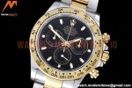Rolex - Daytona 116503 904L YG/SS Blk/Stk QF V3 SH4130