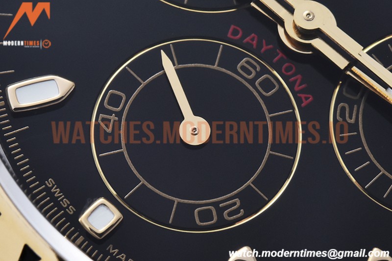 Rolex - Daytona 116503 904L YG/SS Blk/Stk QF V3 SH4130