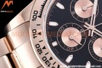Rolex - Daytona 116505 904L RG/RG Blk/Stk QF V3 SH4130