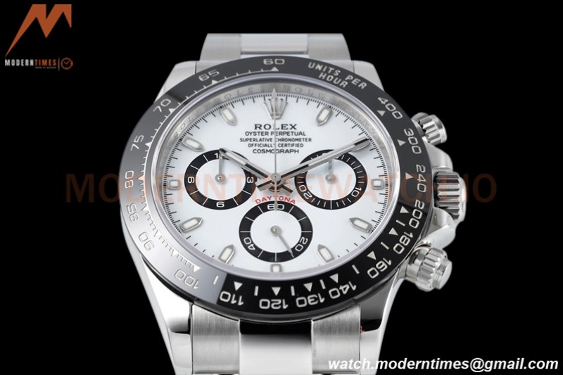 Rolex - Daytona 116500 40mm CER SS/SS White 904L ZF SH4130