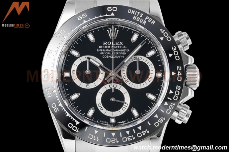 Rolex - Daytona 116500 40mm CER SS/SS Black 904L ZF SH4130