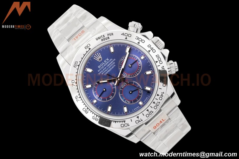 Rolex - Daytona 116509 904L SS/SS Blue/Stk EWF A7750