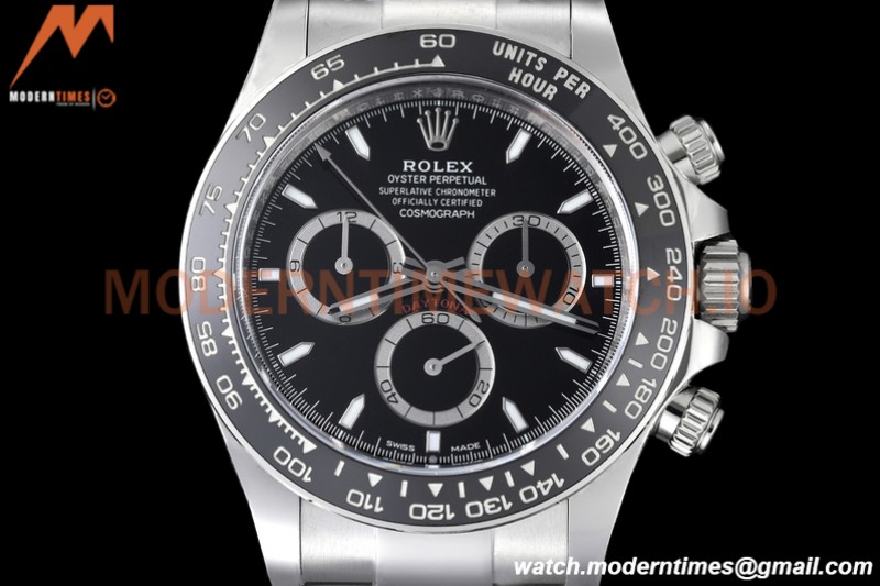 Rolex - Daytona 126500 40mm CER 904L SS/SS Black AR+ A4131