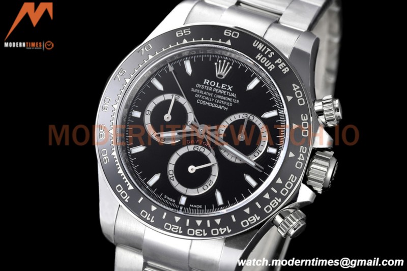Rolex - Daytona 126500 40mm CER 904L SS/SS Black AR+ A4131