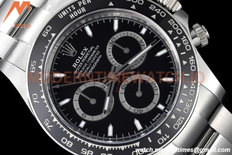 Rolex - Daytona 126500 40mm CER 904L SS/SS Black AR+ A4131