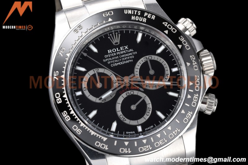Rolex - Daytona 126500 40mm CER 904L SS/SS Black AR+ A4131