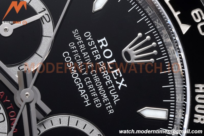 Rolex - Daytona 126500 40mm CER 904L SS/SS Black AR+ A4131