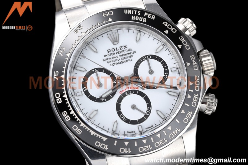 Rolex - Daytona 126500 40mm CER 904L SS/SS White AR+ A4131
