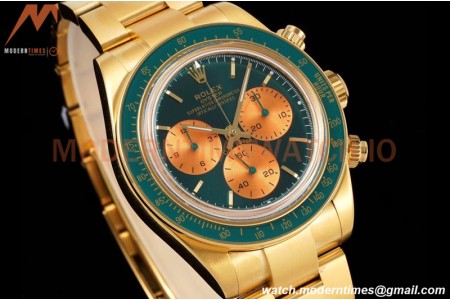 Rolex - Daytona 116508 Artisans De Genève YG/YG Honey Green ADGF A7750