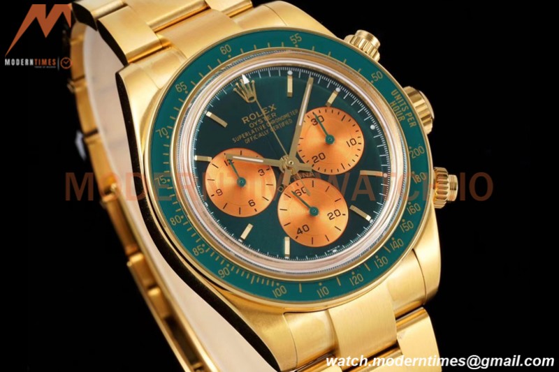 Rolex - Daytona 116508 Artisans De Genève YG/YG Honey Green ADGF A7750