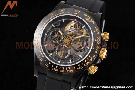 Rolex - Daytona Blaken 40mm CER 904L PVD/RU Blk/YG Skeleton GETF SA4130