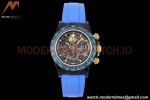Rolex - Daytona Blaken 40mm CER 904L PVD/RU Black/Blue Skeleton GETF SA4130