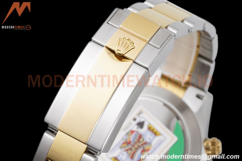 Rolex - Daytona 116503 40mm 904L YG/SS Blk/Gold/Diam King SH4130