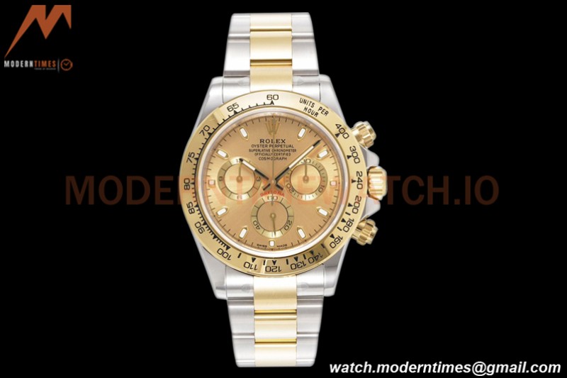 Rolex - Daytona 116503 40mm 904L YG/SS Gold/Stk King SH4130
