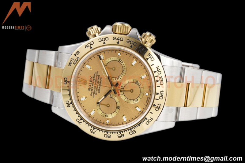 Rolex - Daytona 116503 40mm 904L YG/SS Gold/Stk King SH4130
