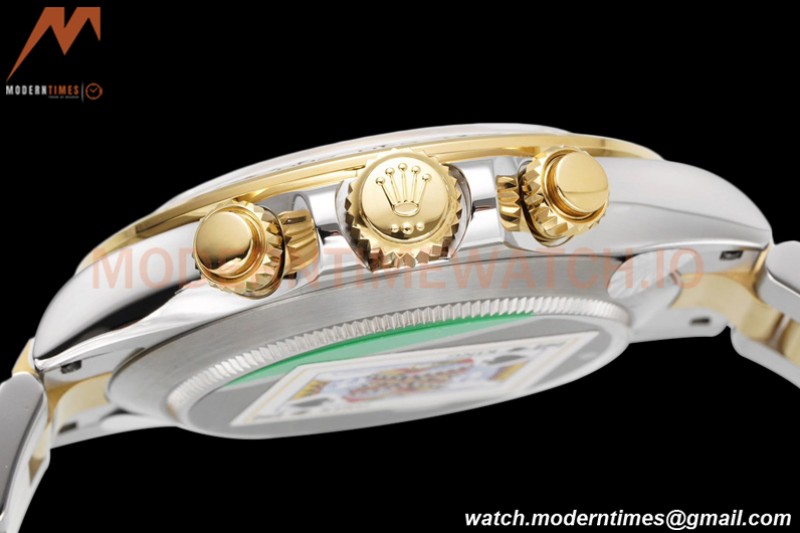 Rolex - Daytona 116503 40mm 904L YG/SS Gold/Stk King SH4130
