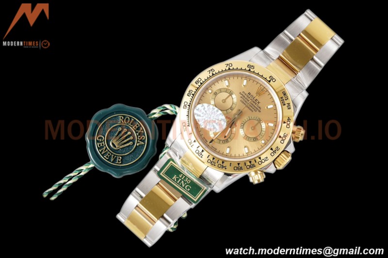Rolex - Daytona 116503 40mm 904L YG/SS Gold/Stk King SH4130