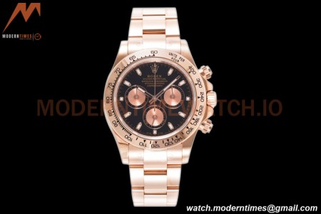 Rolex - Daytona 116505 40mm 904L RG/RG Blk/RG/Stk King SH4130
