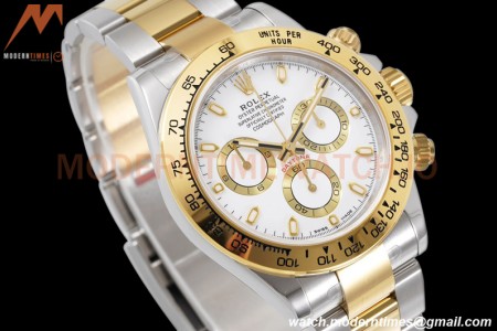 Rolex - Daytona 116503 40mm 904L YG/SS Gold/Wht/Stk King SH4130
