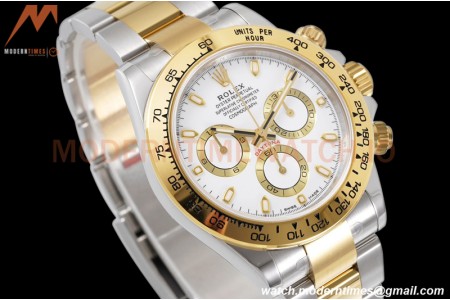 Rolex - Daytona 116503 40mm 904L YG/SS Gold/Wht/Stk King SH4130