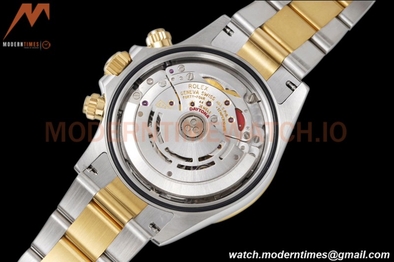 Rolex - Daytona 116503 40mm 904L YG/SS Gold/Wht/Stk King SH4130