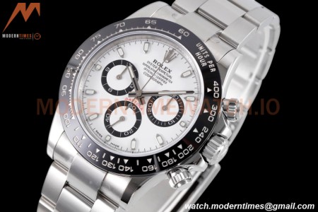 Rolex - Daytona 116500LN 40mm 904L Ceramic SS/SS Wht/Blk King SH4130