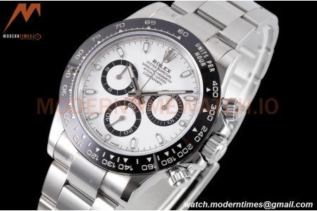 Rolex - Daytona 116500LN 40mm 904L Ceramic SS/SS Wht/Blk King SH4130