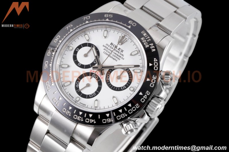 Rolex - Daytona 116500LN 40mm 904L Ceramic SS/SS Wht/Blk King SH4130