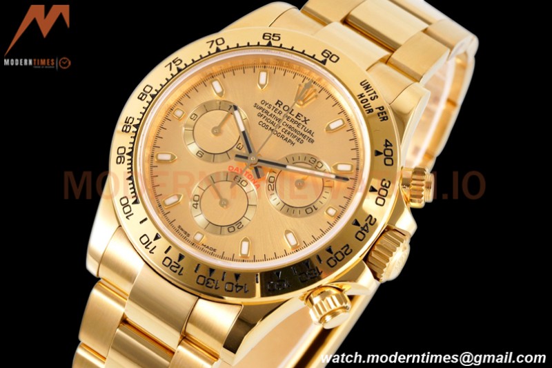 Rolex - Daytona 116508 40mm 904L YG/YG YG/Stk King SH4130