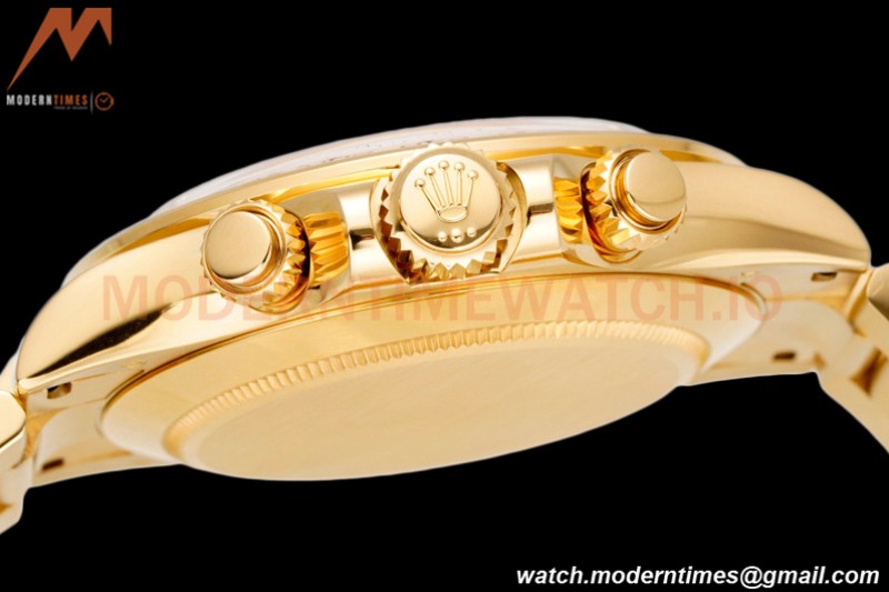 Rolex - Daytona 116508 40mm 904L YG/YG Blk/Gold/Diam King SH4130