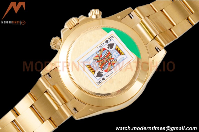 Rolex - Daytona 116508 40mm 904L YG/YG Blk/Gold/Diam King SH4130