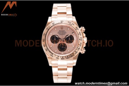 Rolex - Daytona 116505 40mm 904L RG/RG RG/Blk/Stk King SH4130