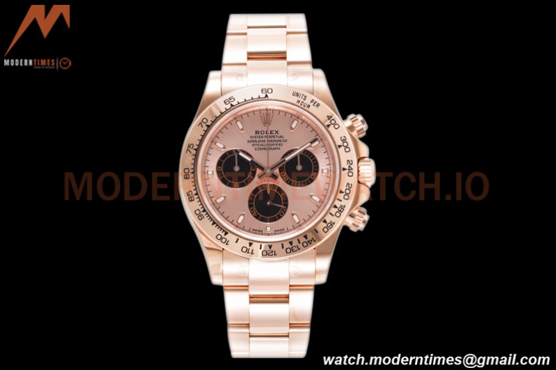 Rolex - Daytona 116505 40mm 904L RG/RG RG/Blk/Stk King SH4130