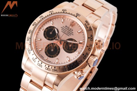 Rolex - Daytona 116505 40mm 904L RG/RG RG/Blk/Stk King SH4130