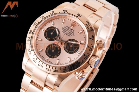 Rolex - Daytona 116505 40mm 904L RG/RG RG/Blk/Stk King SH4130