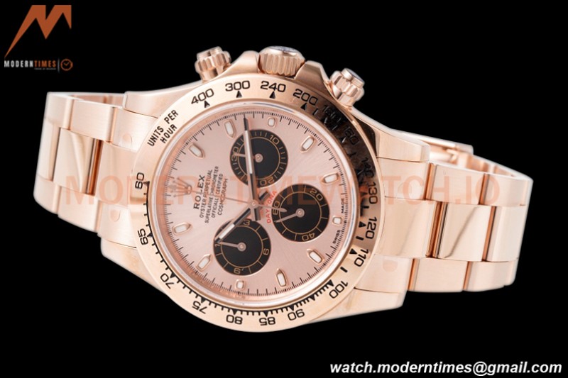 Rolex - Daytona 116505 40mm 904L RG/RG RG/Blk/Stk King SH4130