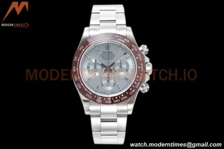 Rolex - Daytona 116506 40mm 904L Ceramic SS/SS Ice Blue/Diams King SH4130