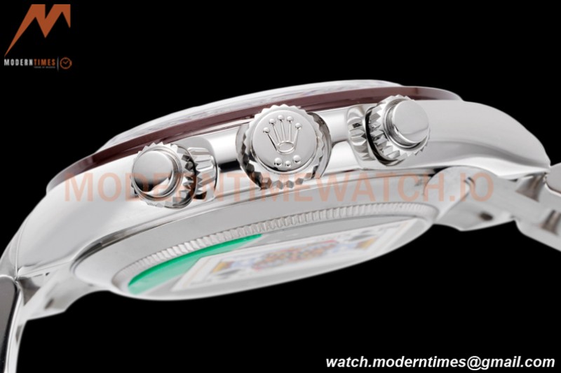 Rolex - Daytona 116506 40mm 904L Ceramic SS/SS Ice Blue/Diams King SH4130