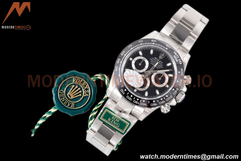 Rolex - Daytona 116500LN 40mm 904L Ceramic SS/SS Blk/Blk King SH4130