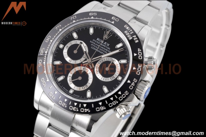 Rolex - Daytona 116500LN 40mm 904L Ceramic SS/SS Blk/Blk King SH4130