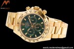 Rolex - Daytona 116508 40mm 904L YG/YG Grn/Stk King SH4130