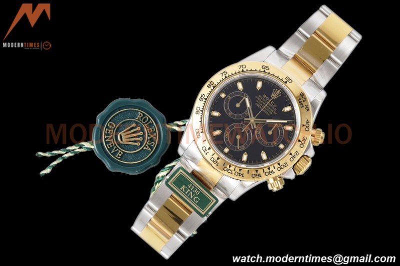 Rolex - Daytona 116503 40mm 904L YG/SS Blk/Stk King SH4130