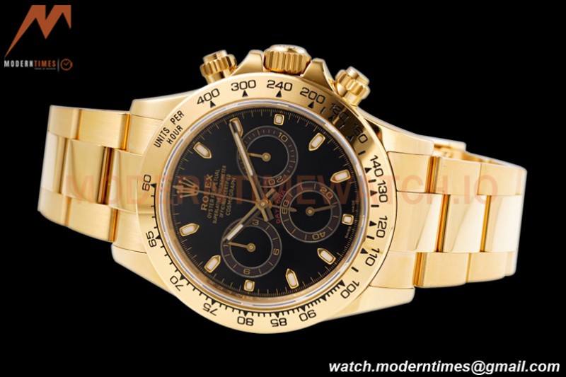 Rolex - Daytona 116508 40mm 904L YG/YG Blk/Stk King SH4130