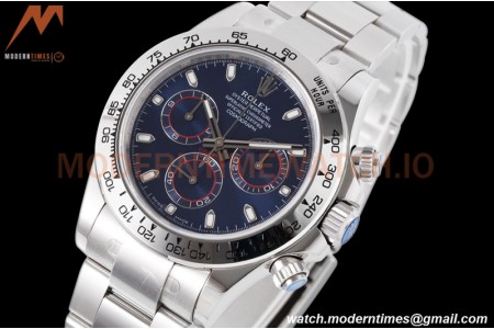 Rolex - Daytona 116509 40mm 904L SS/SS Blu/Stk King SH4130