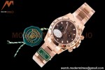 Rolex - Daytona 116505 40mm 904L RG/RG Brn/Blk/Stk King SH4130