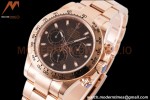 Rolex - Daytona 116505 40mm 904L RG/RG Brn/Blk/Stk King SH4130