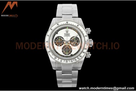 Rolex - Neon Daytona 116508 Artisans De Genève SS/SS White ADGF A4130