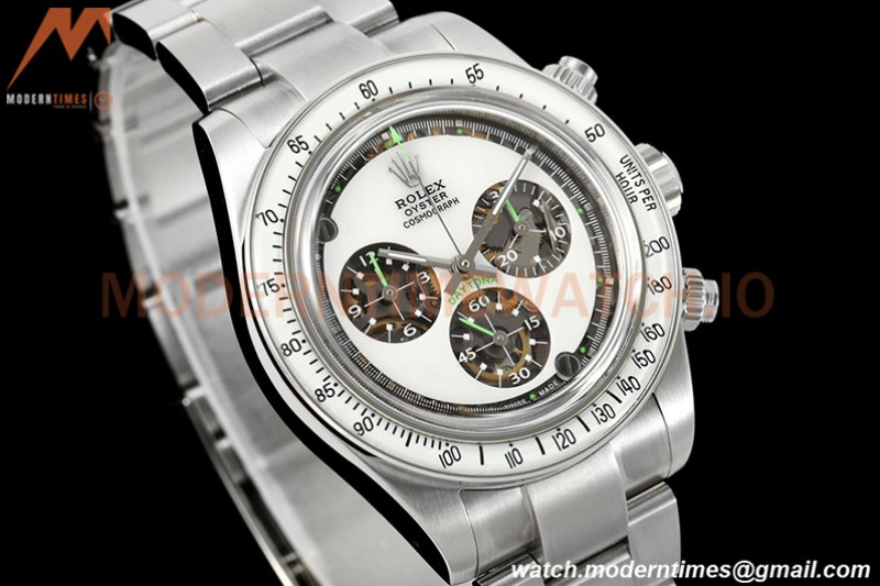 Rolex - Neon Daytona 116508 Artisans De Genève SS/SS White ADGF A4130