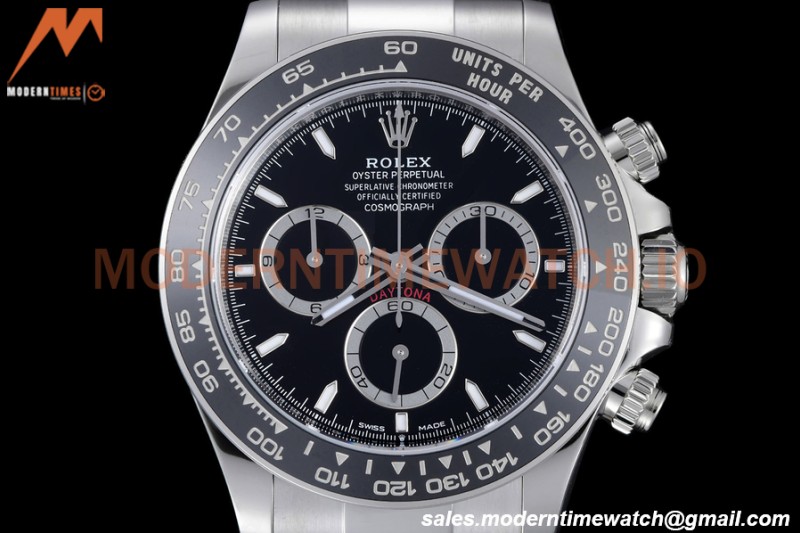 Rolex - Daytona 126500LN 40mm CER SS/SS 904L Black SBF DD4802 Mod
