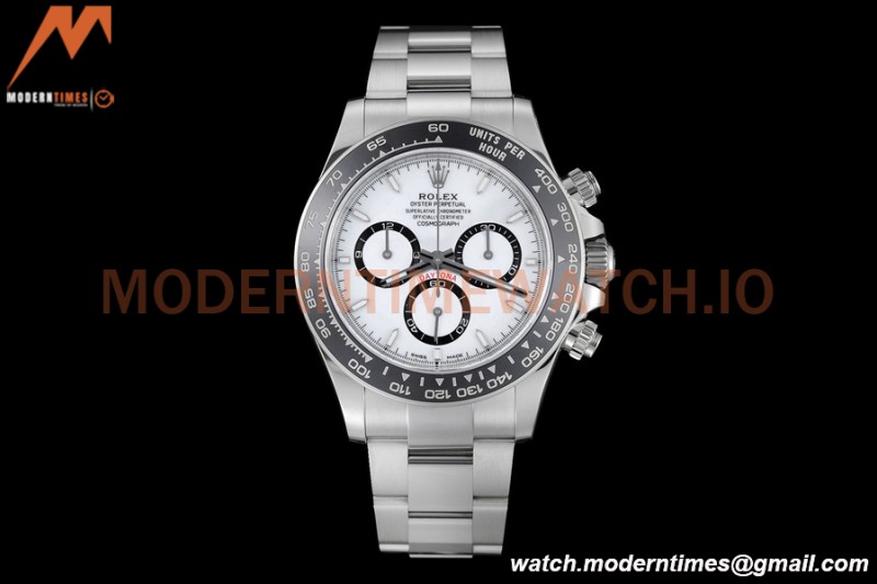 Rolex - Daytona 126500LN 40mm CER SS/SS 904L White SBF DD4802 Mod
